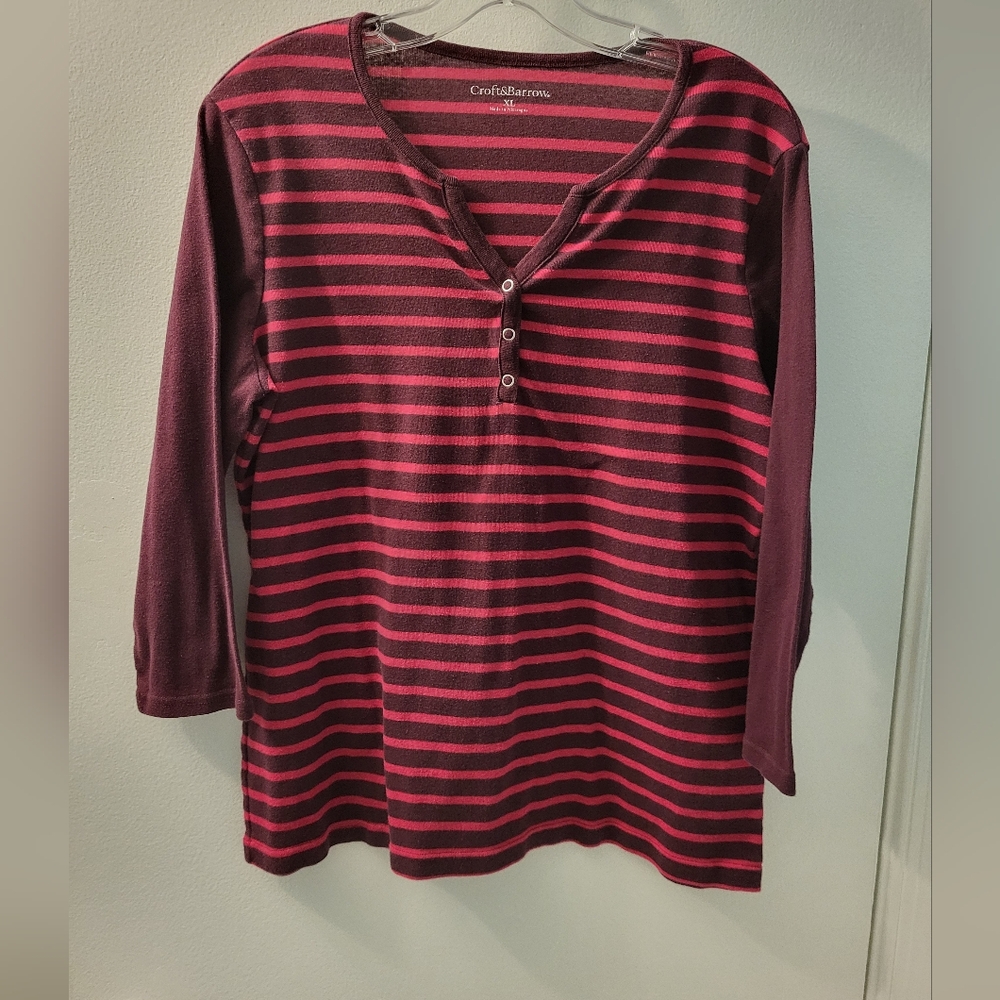 Croft and Barrows knit shirt XL Half Sleeves